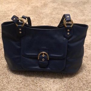Navy Coach Satchel